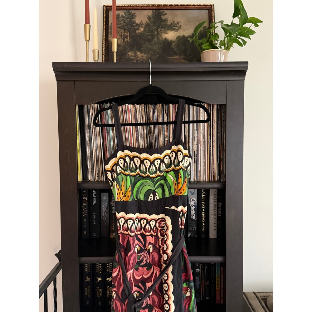 sFarm Rio Women's Coconut Tree Flow Ecovero Euroflax Dress Size